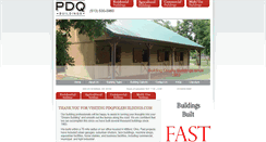 Desktop Screenshot of pdqpolebuildings.com