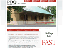 Tablet Screenshot of pdqpolebuildings.com